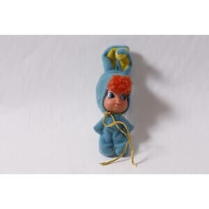 1960s Mattel Liddle Kiddle Blue Bunny Mini Doll Animiddle Series ~260420-WH 1081